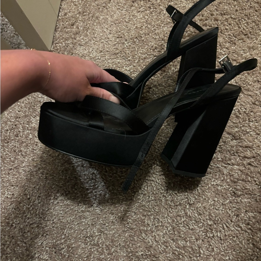 Princess Polly Black Platform Sandals